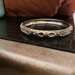 Heavy bracelet Silver pretty details from Barcelona Spain